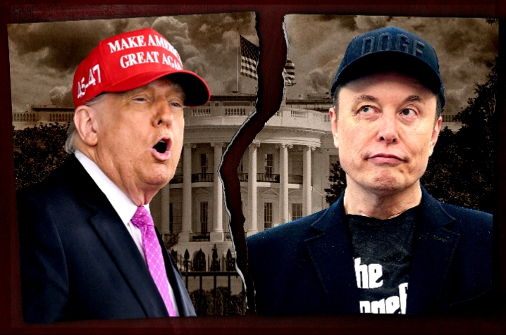 Trump–Musk Feud Erupts Over “One Big Beautiful Bill” as Tesla Shares Tumble